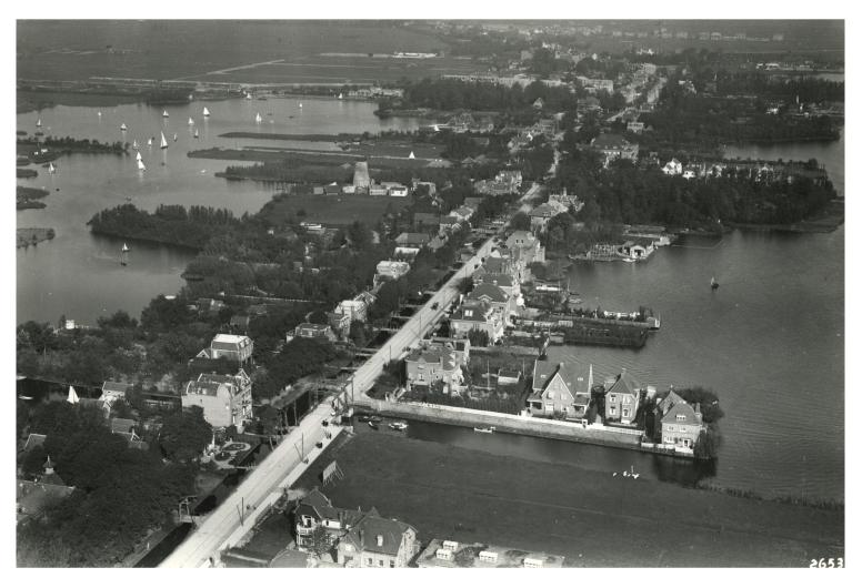 Luchtfoto van Hillegersberg-Noord in 1925. Foto KLM Aerocarto. Collectie 4232, nr. 1971-2176.