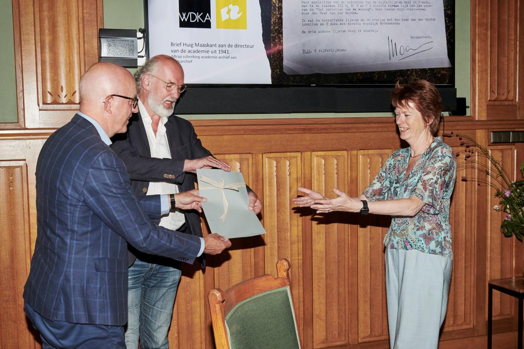 Overdracht brief Huig Maaskant