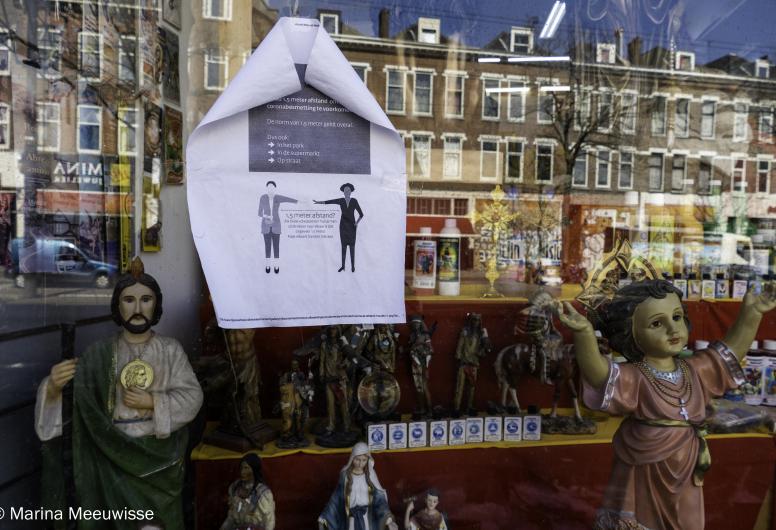 Winkelruit tijdens coronaperiode