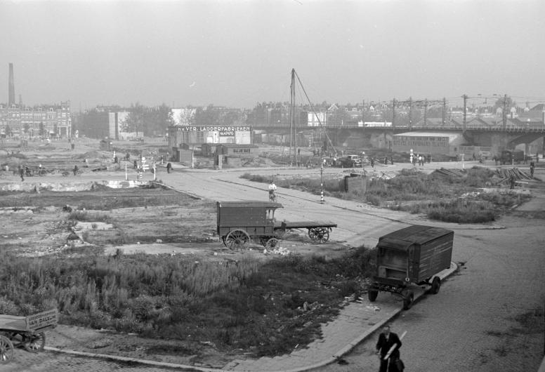 Beeld vanaf station Hofplein 1942