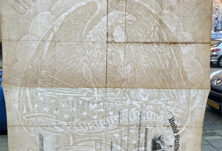 Amerikaans paspoort met watermerk