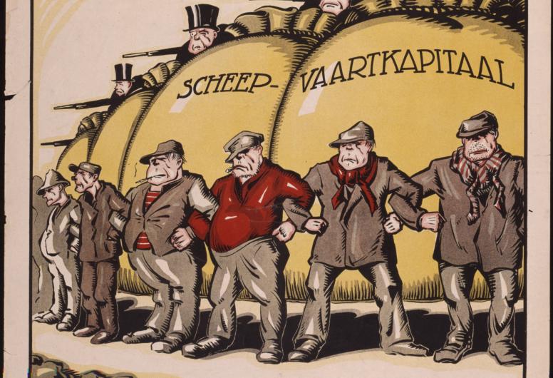  oproep aan transportarbeiders zich aan te sluiten bij de Centrale Bond van Transportarbeiders, ca. 1925.