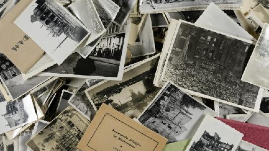 Een verzameling van puinfoto's